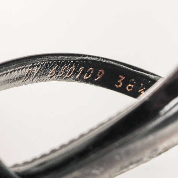 Saint Laurent Cassandra Sandal in Black Patent Leather - Picture 12 of 12